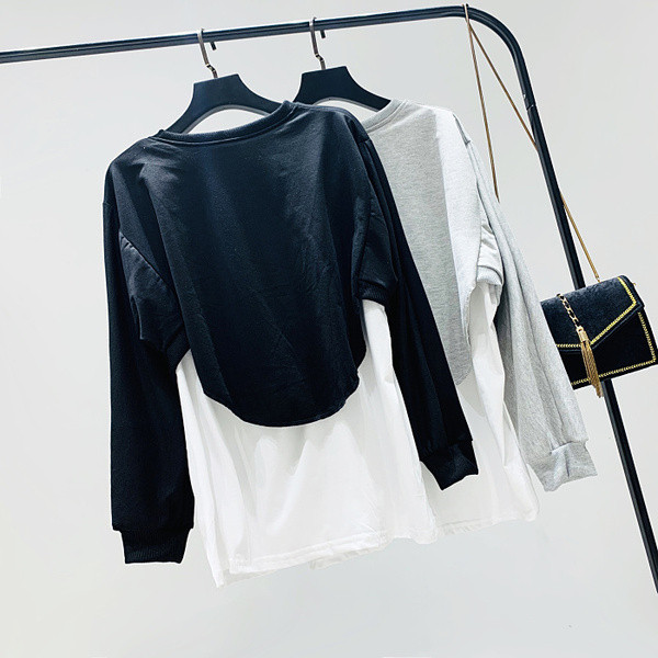 Női alkalmi blúz - hosszú modell két színben