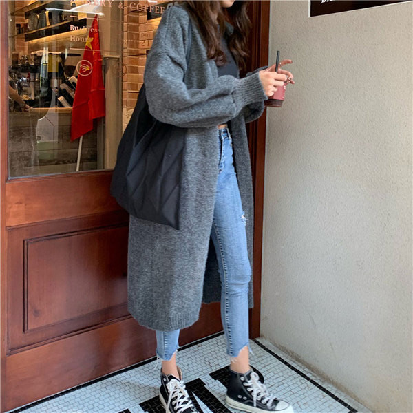 Női napi hosszú kardigán három színben