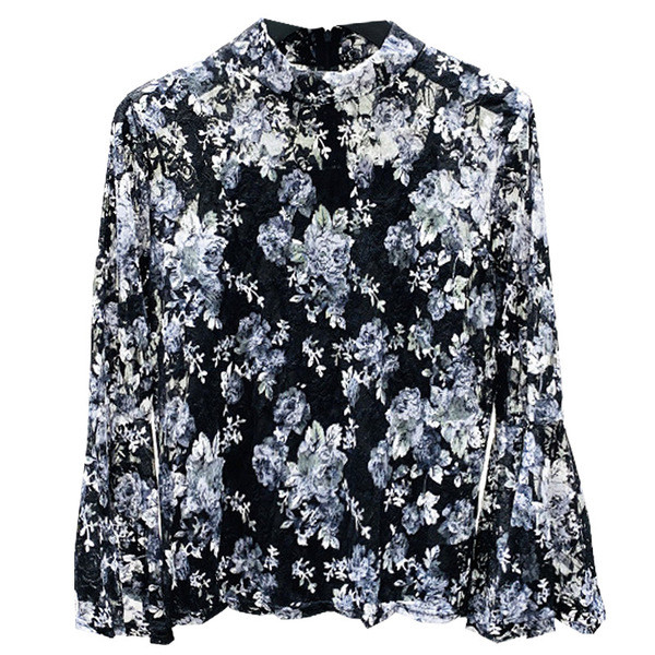 Aktuális női ing virágmintával