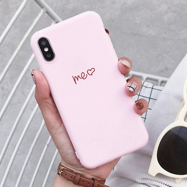 Szilikon tok fekete és rózsaszín felirattal iPhone, Samsung, Huawei telefonokhoz