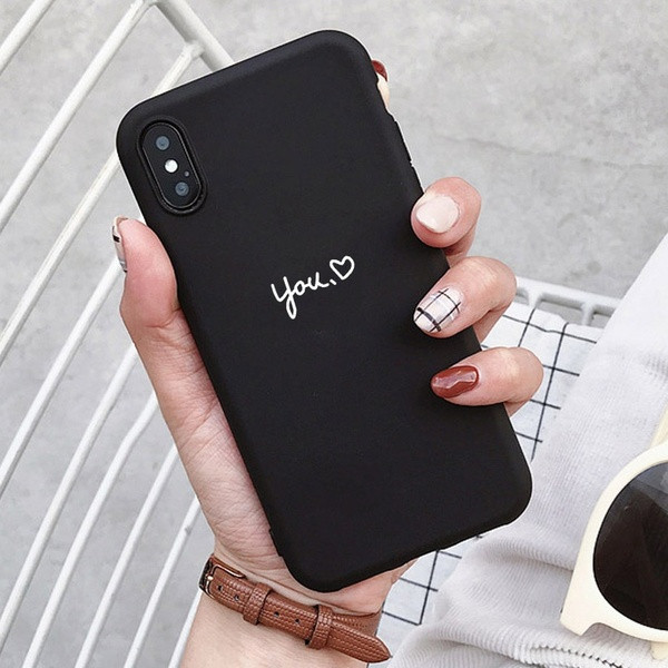 Szilikon tok fekete és rózsaszín felirattal iPhone, Samsung, Huawei telefonokhoz