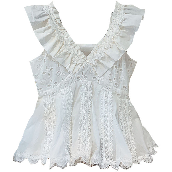 Női modern tanktop kivágásos modell széles pántokkal