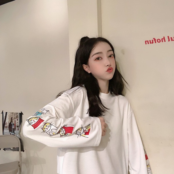 Modern női blúz hosszú ujjal, két színben, rátéttel