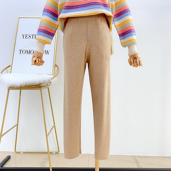 Alkalmi női nadrág magas derékkal, négy színben