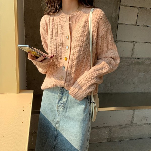 Női alkalmi mellény színes gombokkal, két színben