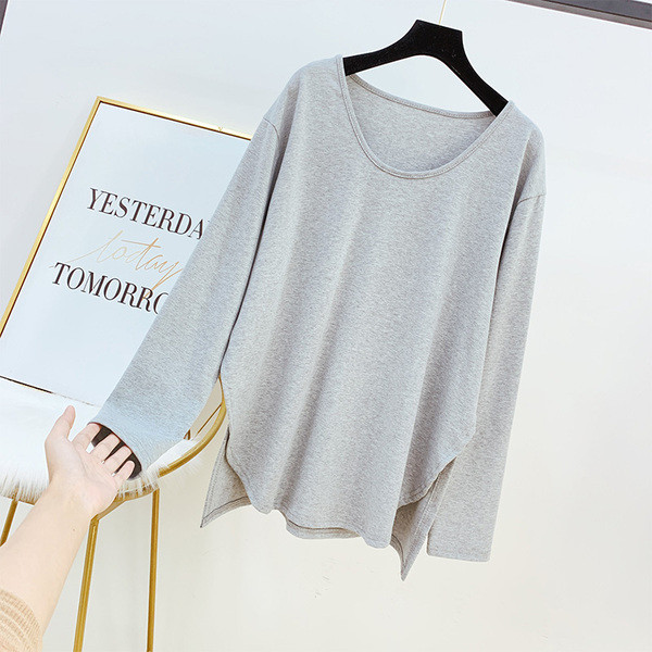 Női blúz kerek nyakkivágással három színben - széles modell