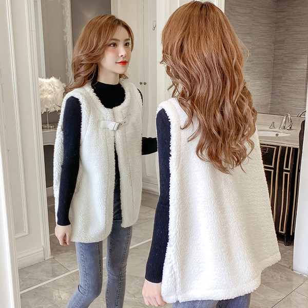 Modern női mellény három színben O-nyakkal