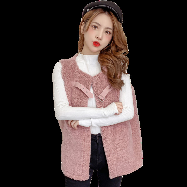 Modern női mellény három színben O-nyakkal