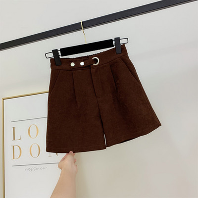 Pantaloni scurti de iarna de dama cu curea in mai multe culori