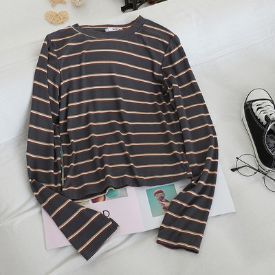 Bluza de dama casual in mai multe culori cu maneci lungi si decolteu oval