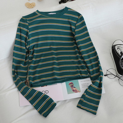 Bluza de dama casual in mai multe culori cu maneci lungi si decolteu oval