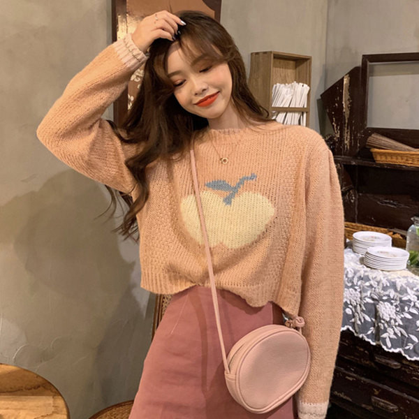 Lezser női rövid kötött blúz két színben