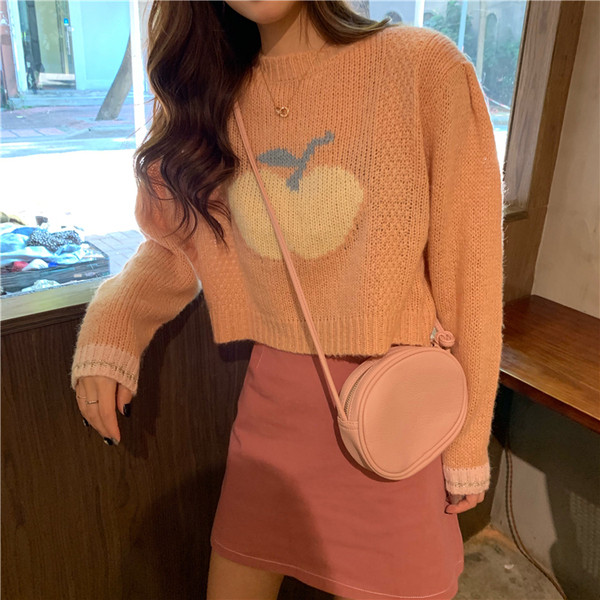 Lezser női rövid kötött blúz két színben