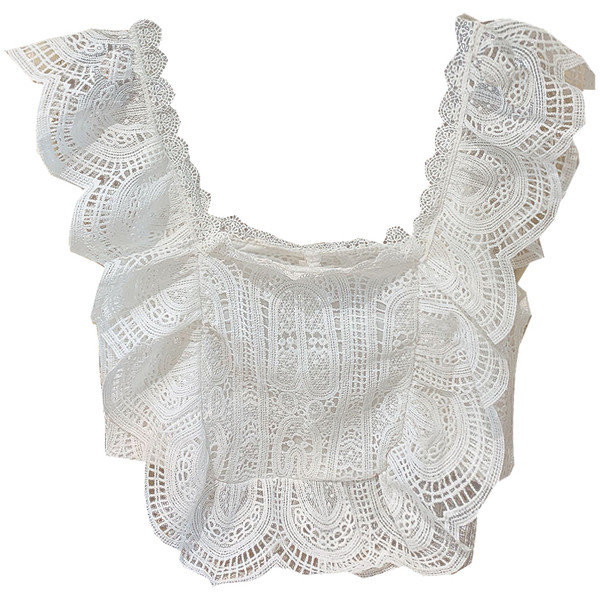 Női csipke felső szögletes nyakkivágással, fehér és rózsaszín színben