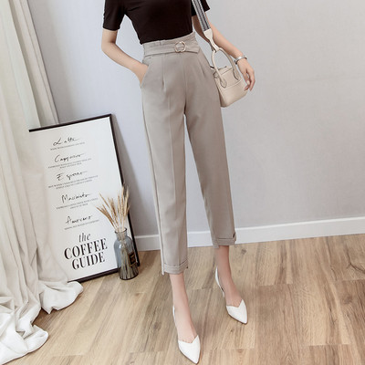 Model nou de pantaloni eleganti de dama cu curea in mai multe culori