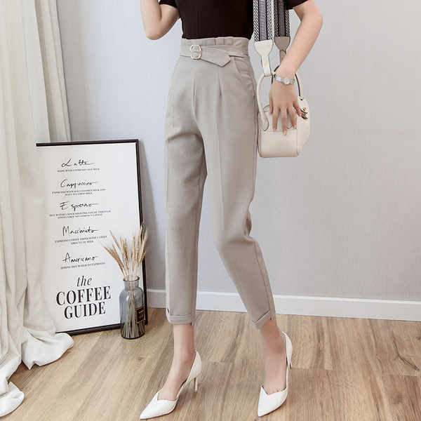 Stílusos női nadrág új modellje övvel több színben