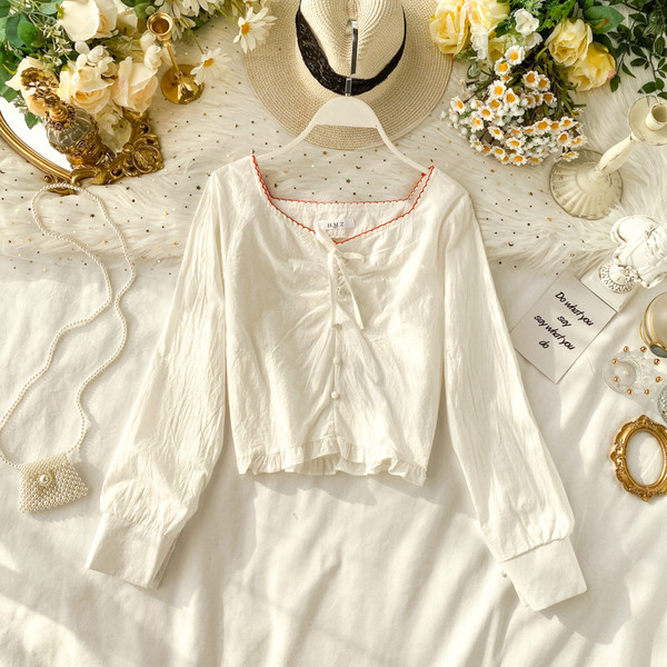 Modern női ing gombokkal és hosszú ujjú több színben