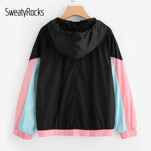 Őszi női mintás kabát fűzővel és zsebbel