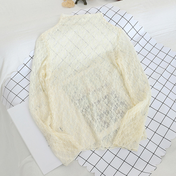 Modern női csipkeblúz három színben