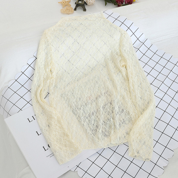 Modern női csipkeblúz három színben