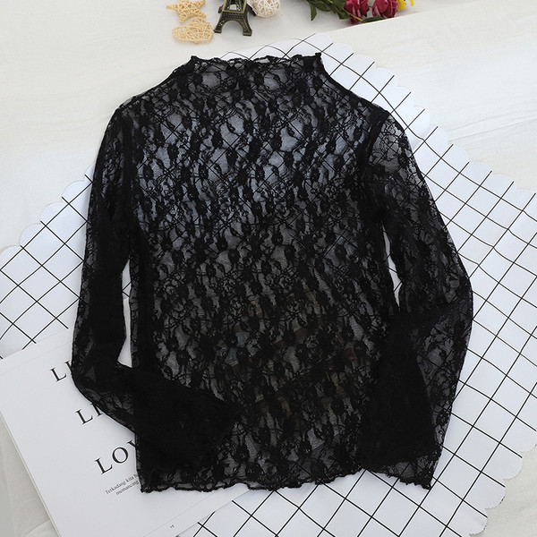Modern női csipkeblúz három színben