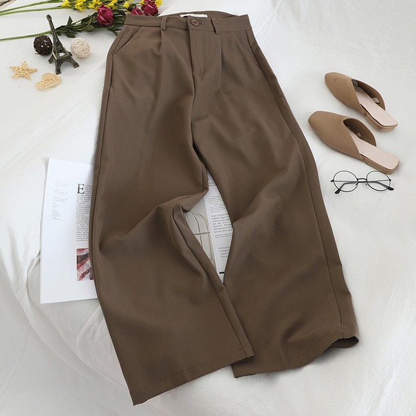 Női nadrág három színben, magas derékkal és zsebekkel