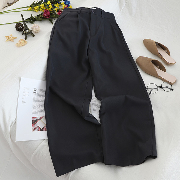 Női nadrág három színben, magas derékkal és zsebekkel