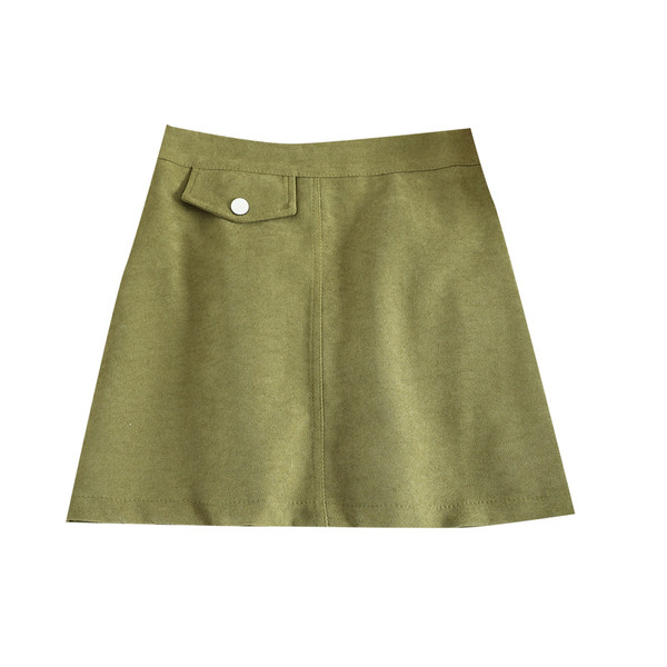 Stílusos női rövid szoknya eco velúrból, négy színben