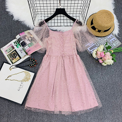 Csipkeujjú, fényes hatású női ruha három színben