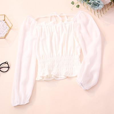 Modern női blúz három színben megkötős és hosszú ujjú