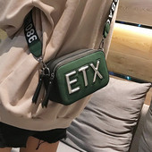 Modern női táska 3D felirattal, öt színben