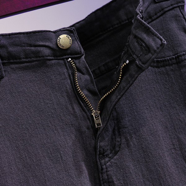 Női hosszú farmer, magas derékkal, szürke színben