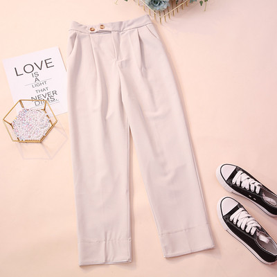 Divatos női nadrág négy színben, gombokkal