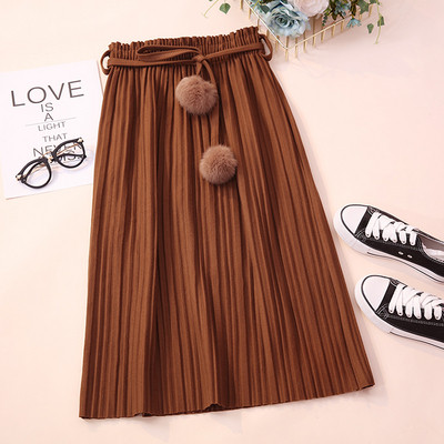 Hajtogatott női szoknya magas derékkal, öt színben