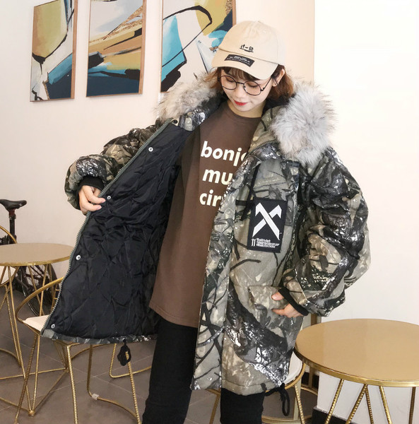 Női téli kabát kapucnival