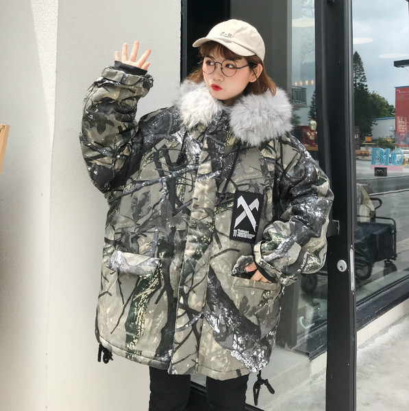 Női téli kabát kapucnival