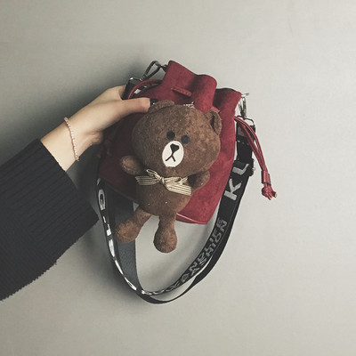 Geanta tip geanta dama cu maner larg si ursulet 3D