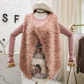 Női szett három színben, pehelymellénnyel és pulóverrel