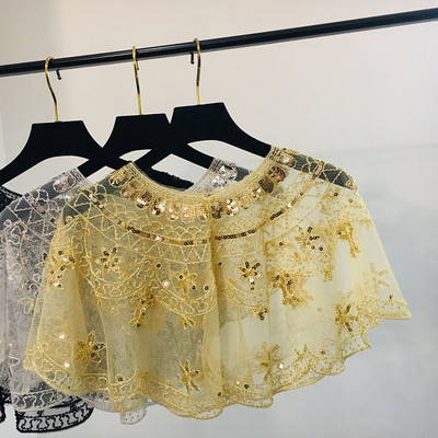 Női csipkeblúz flitterekkel, három színben