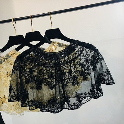 Női csipkeblúz flitterekkel, három színben