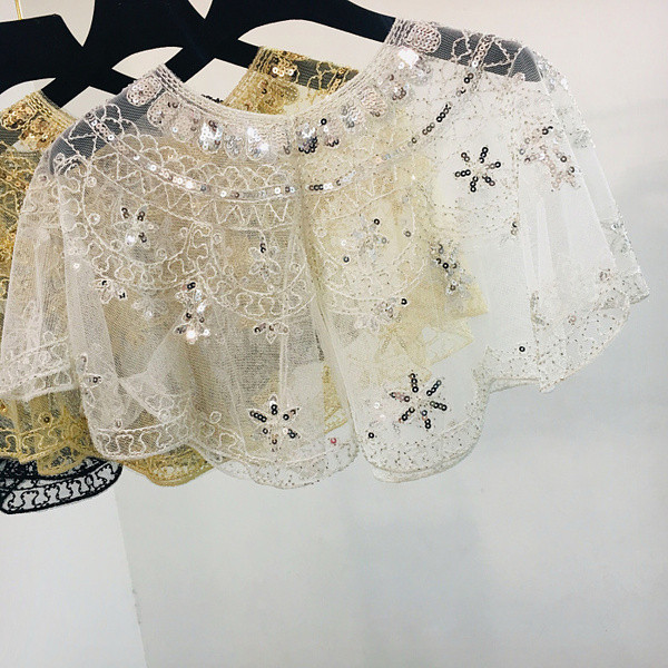 Női csipkeblúz flitterekkel, három színben