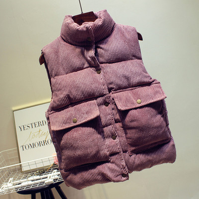 Modern női mellény, gombokkal, zsebekkel, négy színben