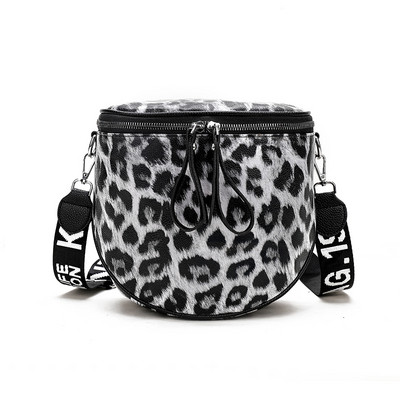 Modern női táska állatmintával és hosszú fogantyúval