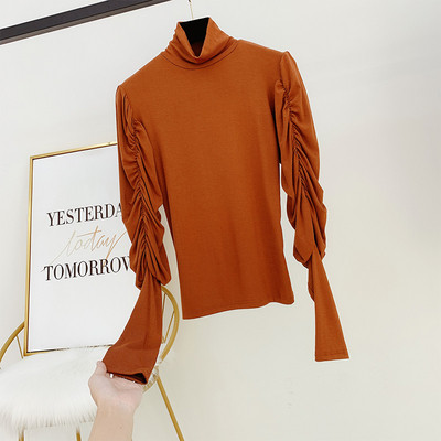 Modern női blúz pólógallérral több színben