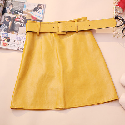 Modern női szoknya több színben eco bőrből