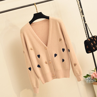 Modern női mellény V-nyakkal és szívecskékkel több színben