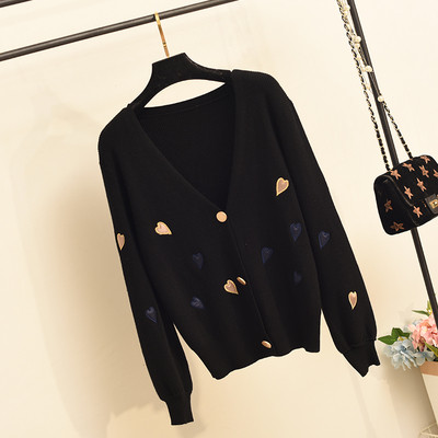 Modern női mellény V-nyakkal és szívecskékkel több színben