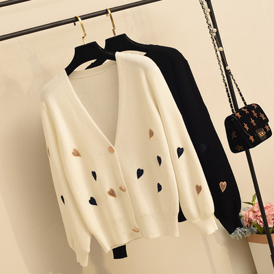 Modern női mellény V-nyakkal és szívecskékkel több színben