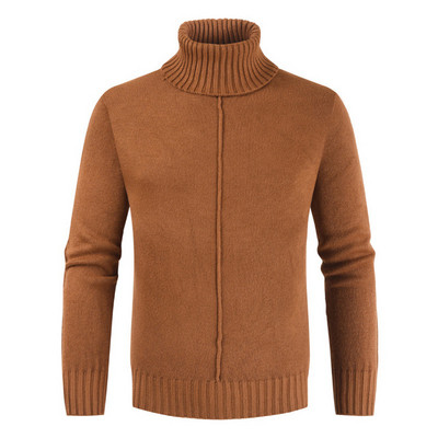 Alkalmi férfi pulóver magas gallérral, többféle színben