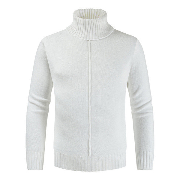 Alkalmi férfi pulóver magas gallérral, többféle színben